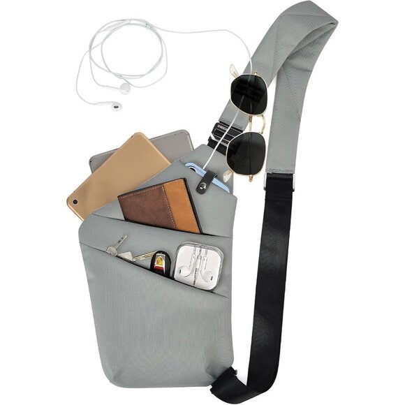 Handbags - Lightweight PU Leather Sling Bag Anti Theft Crossbody Travel Shoulder Bag